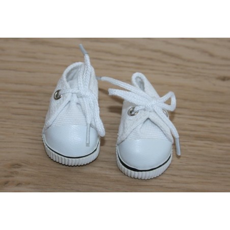 Chaussures baskets toile blanches