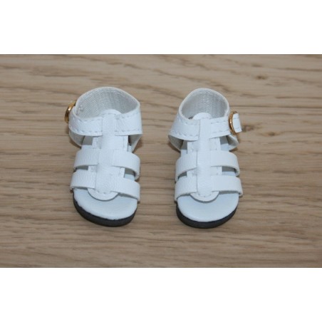 Sandalettes blanches à lanières pour Little Darling Sandalettes blanches à lanières pour Little Darling