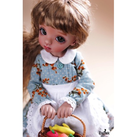 Perruque Chatain pour BJD Darak Perruque Chatain pour BJD Darak