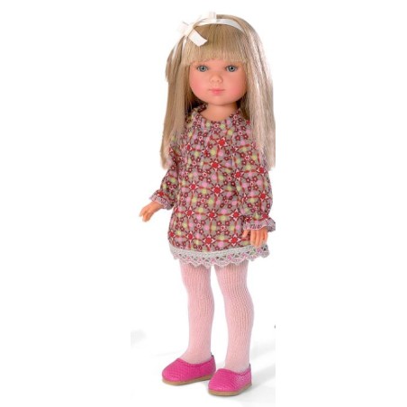 Carlota Blonde Robe fleurs et formes imprimées - Edition 2015