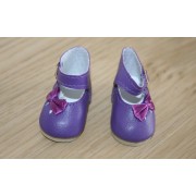 Chaussures violettes Noeud côté