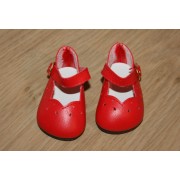 Chaussures découpées rouges 