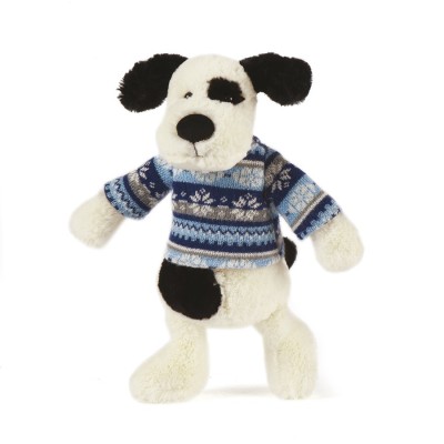 Paxton le chien et son pull d'hiver- 23 Cm