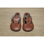 Chaussures Brunes T-Strap pour Boneka