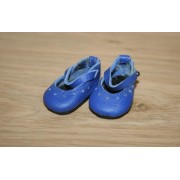 Chaussures Bleu Vif Mary Jane à trous pour Boneka