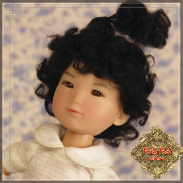 Perruque Mohair 15 Cm Pour Poupée Ancienne Ou Reborn – Fabriquée UK, Fille