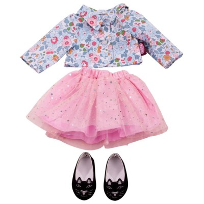 Ensemble Fleurs et Paillettes pour Poupée 45-50 Cm 