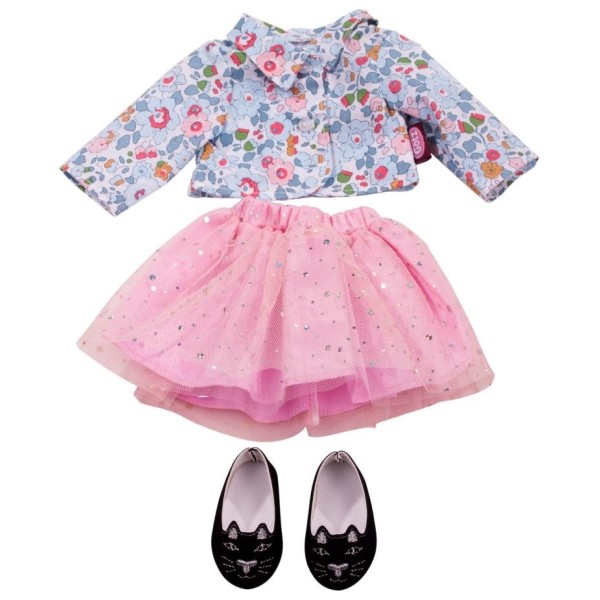 Ensemble Fleurs et Paillettes pour Poupée 45-50 Cm 