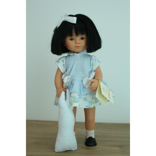 Marietta Asiatique Robe à fleurs bleues 
