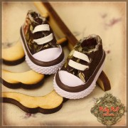 Baskets brunes en toile à fleurs pour InMotion Girl