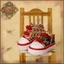 Baskets en toile à motifs rouges pour InMotion Girl