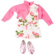 Ensemble Combinaison Fraises pour Poupée 45-50 Cm 