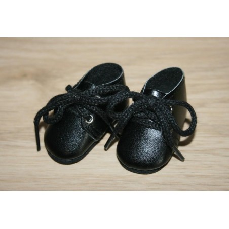 Chaussures noires à lacets pour Amigas