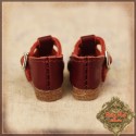 Chaussures cuir rouge grenat pour InMotion Girl