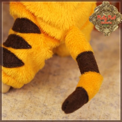 Ensemble Costume Tigre Orange pour Yu Ping