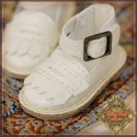 Chaussures Cuir blanches à franges pour InMotion Girl