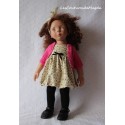Tenue Coquille Dorée pour Poupée Zwergnase 35 Cm