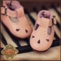 Chaussures cuir rose  pour Yu Ping