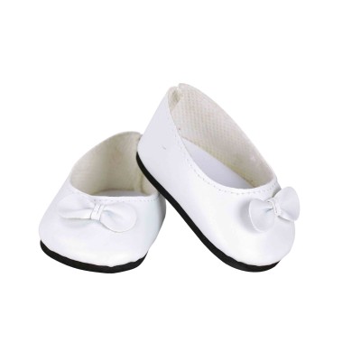 Ballerines blanches à noeud 