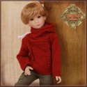 Pull rouge à capuchon pour poupée Rubyred 30 Cm