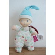 Poupée Bébé bleu fleuri en caoutchouc naturel