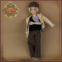 Ensemble Pantalon et veste pour poupée Rubyred 30 Cm