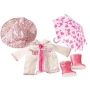 Ensemble temps de pluie pour Poupée 46-50 Cm - Götz