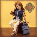 Poupée Yuma en style denim décontracté - Senson Doll 30 Cm