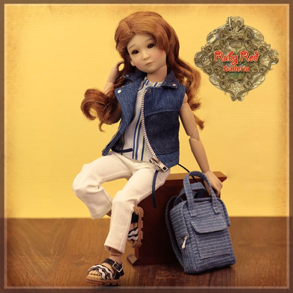 Poupée Yuma en style denim décontracté - Senson Doll 30 Cm