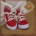 Baskets montantes rouges pour InMotion Girls 30 cm - Ruby Red