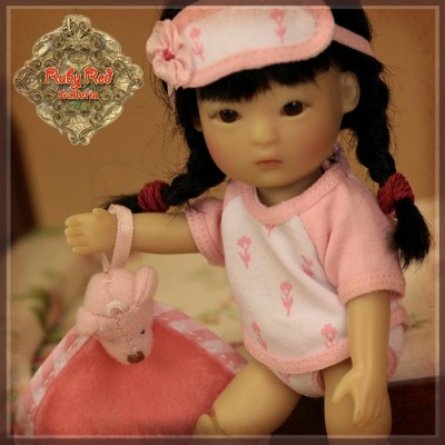 Ensemble Pyjama rose pour Yu Ping - Rubyred