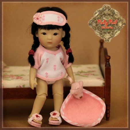 Ensemble Pyjama rose pour Yu Ping - Rubyred Ensemble Pyjama rose pour Yu Ping - Rubyred