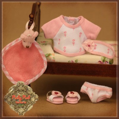 Ensemble Pyjama rose pour Yu Ping - Rubyred