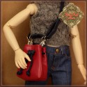 Sac bourse rouge pour poupée Ten Ping 20 Cm - Ruby Red