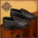Mocassins noirs en cuir pour InMotion Girls 30 cm - Ruby Red