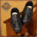 Mocassins noirs en cuir pour InMotion Girls 30 cm - Ruby Red