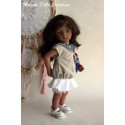 Ensemble Mila pour Poupée Minouche - Magda Dolls Creations
