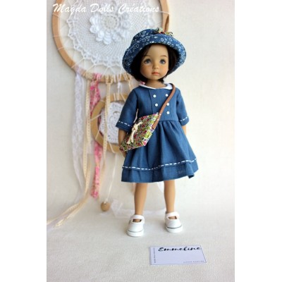 Ensemble Emmeline pour Poupée Little Darling - Magda Dolls Creations
