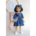 Ensemble Appoline pour Poupée Little Darling - Magda Dolls Creations