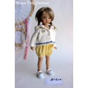 Ensemble Zelie pour Poupée Little Darling - Magda Dolls Creations