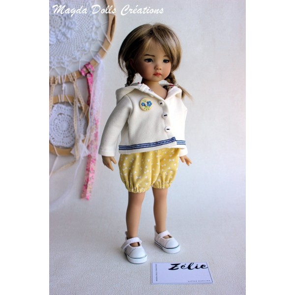 Ensemble Zelie pour Poupée Little Darling - Magda Dolls Creations