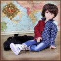 Tenue Boy Style Veste bleue et Jeans pour poupée Rubyred 30 Cm