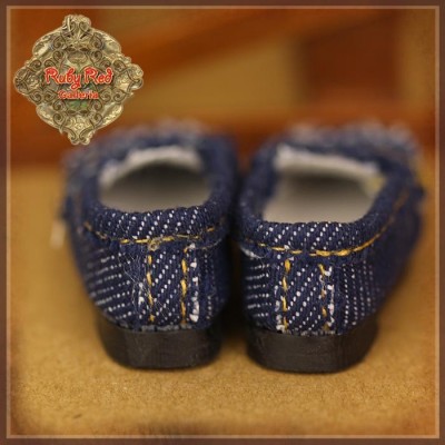 Chaussures Mocassins bleu jean pour InMotion Girls 30 cm - Ruby Red