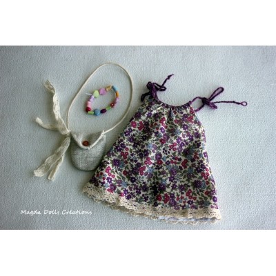 Ensemble Lavande pour Poupée Mini Maru - Magda Dolls Creations