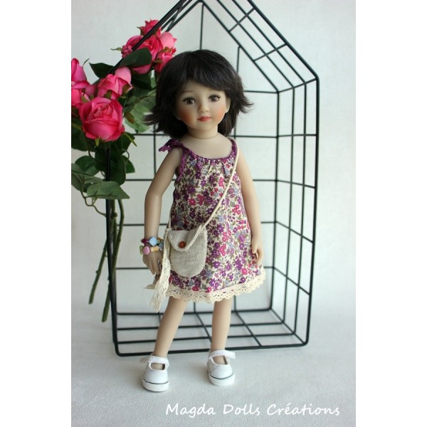 Ensemble Lavande pour Poupée Mini Maru - Magda Dolls Creations
