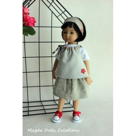 Ensemble Oiseau de Paradis pour Poupée Little Darling - Magda Dolls Creations