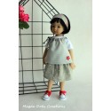 Ensemble Oiseau de Paradis pour Poupée Little Darling - Magda Dolls Creations