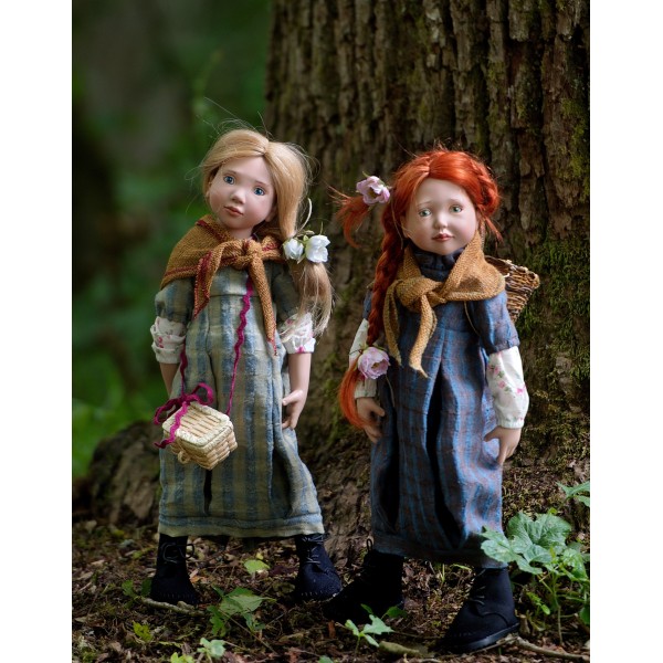 Set de 2 Poupées Blanche-Neige et Rose-Rouge 50 cm - Edition Contes de Fées - Zwergnase