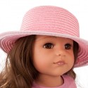 Chapeau de paille rose pour Poupée 42-50 Cm - Götz