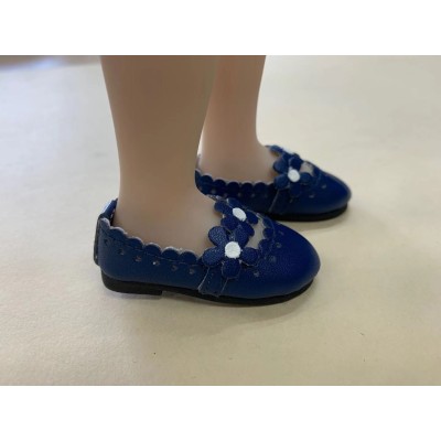Ballerines Navy à fleurs pour Fashion Friends Ruby Red